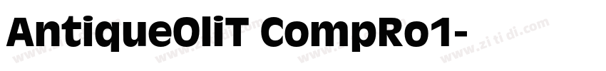 AntiqueOliT CompRo1字体转换
